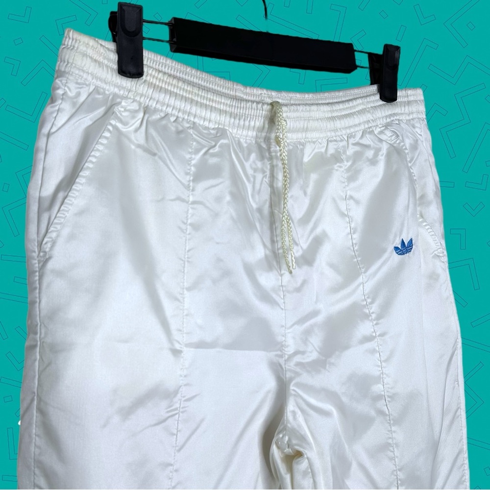 Vintage Adidas White Track Pants joggers - Picture 1 of 8